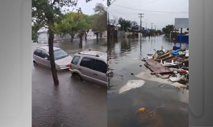 RS: chuva volta a alagar bairros em cidade afetada por enchentes de 2024