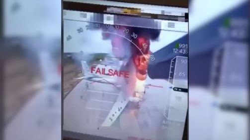 Imagens divulgadas por uma fonte ucraniana mostraria ataque contra aviões dentro da Rússia