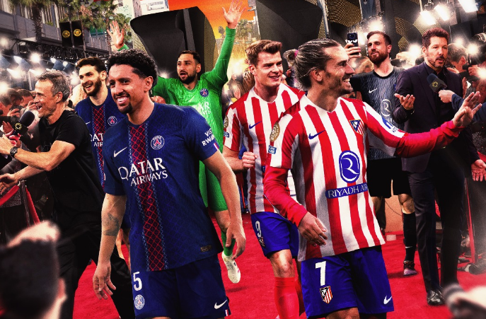 Escalação de PSG e Atlético de Madrid