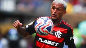 Flamengo antes de partida contra o Chelsea