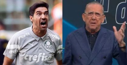 Galvão Bueno critica Abel Ferreira por empurrão em cinegrafista