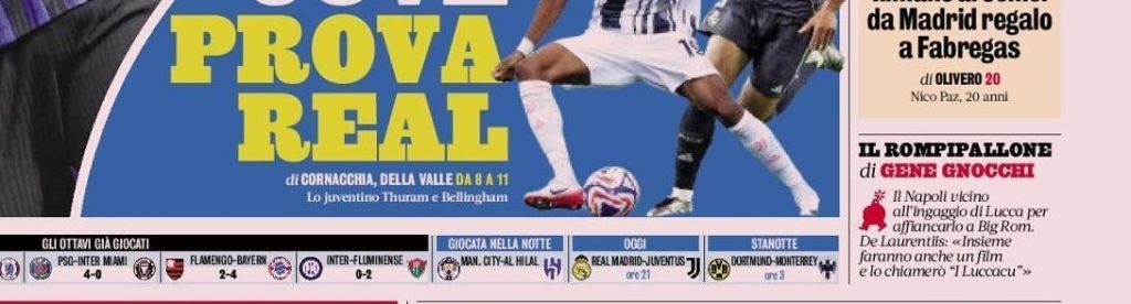 Capa de La Gazzetta dello Sport erra escudo do Fluminense