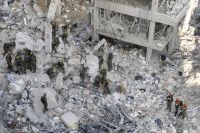 Drone mostra destruição em área residencial de cidade israelense; veja