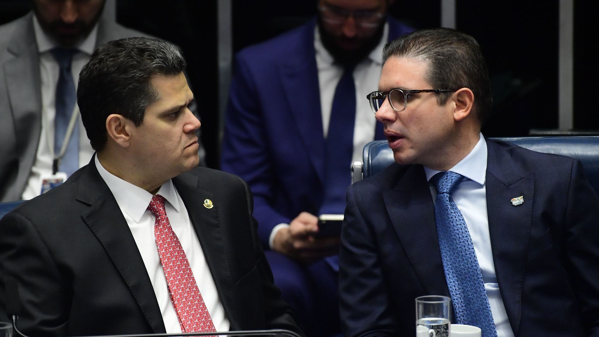 Imagem de destaque do post: Alcolumbre e Hugo ensaiam resposta conjunta à oposição