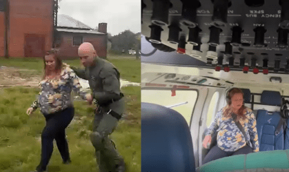 Brigada Militar do RS resgata mãe em trabalho de parto em zona alagada