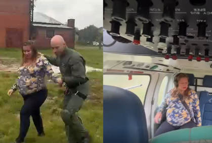 Brigada Militar do RS resgata mãe em trabalho de parto em zona alagada
