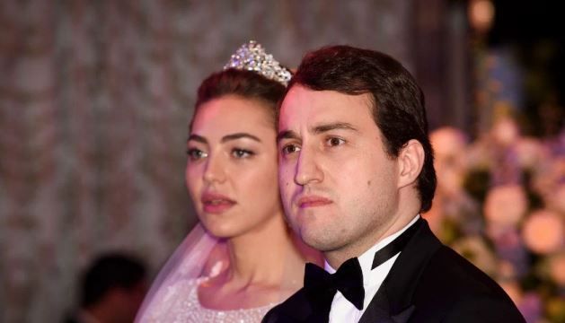 Khadija Uzhakhova e Said Gutseriev se casaram em Moscou, na Rússia • Reprodução