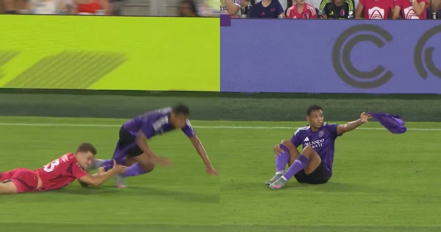 Luis Muriel perdeu calção em lance na MLS