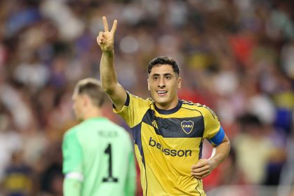 Merentiel comemora gol contra o Bayern pelo Mundial de Clubes