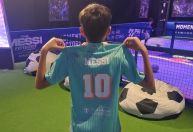 Lionel Messi, do São Paulo, visita exposição de Messi, do Inter Miami