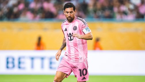 Messi durante jogo contra o Palmeiras