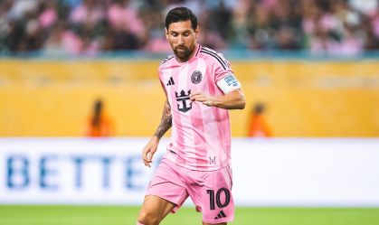 Messi durante jogo contra o Palmeiras