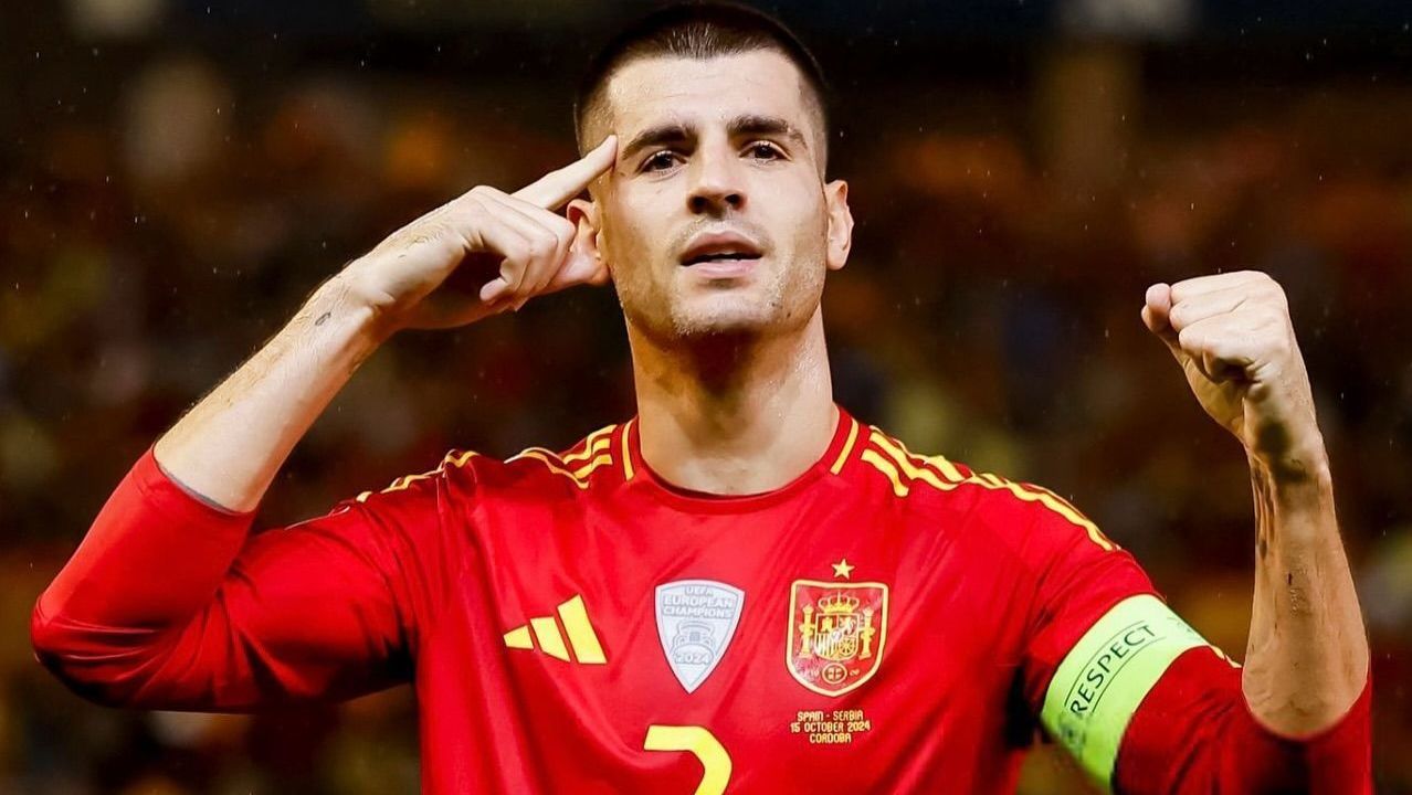 Morata durante a Eurocopa de 2024