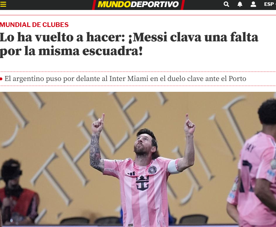 Mundo Deportivo se derrete por Messi