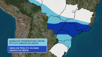 5°C abaixo da média e temporais: veja como será segunda frente fria do ano