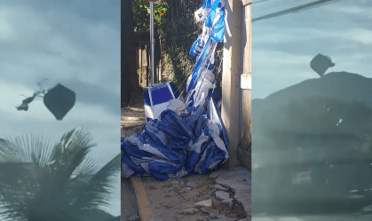 Vídeo: balão cai no litoral de São Paulo