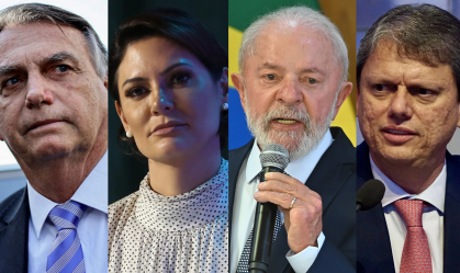 Pesquisa: Bolsonaro e Michelle superam Lula no ES; Tarcísio, empata