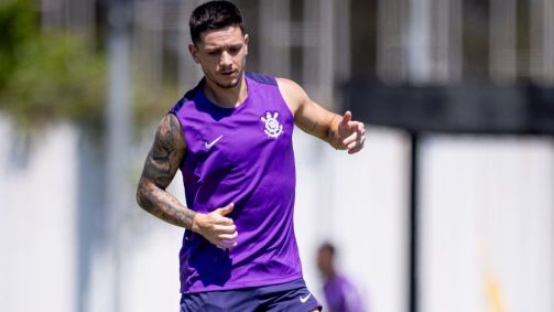 Garro durante treino pelo Corinthians