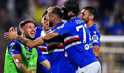 Sampdoria evita rebaixamento após confusão em jogo e vence Salernitana