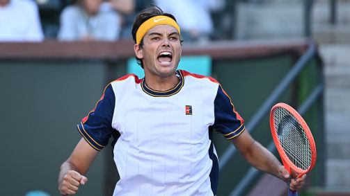 Taylor Fritz em ação