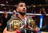 Ilia Topuria massacra Charles do Bronx e conquista segundo cinturão do UFC