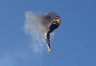 Maçarico causou incêndio em balão que caiu em Praia Grande (SC), diz piloto