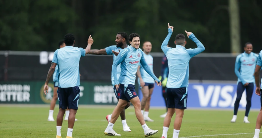 Treino do Flamengo, nos EUA