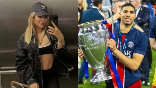 Wanda Nara e Hakimi, do PSG