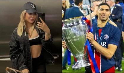 Ex de Icardi comemora título do PSG com Hakimi em festa privada, diz TV