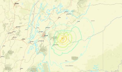 Terremoto de magnitude 6,5 atinge a Colômbia