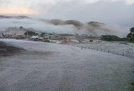 Frente fria: Serra Gaúcha amanhece com geada e temperatura negativa