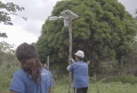 Comunidades quilombolas do Marajó recebem postes com iluminação sustentável