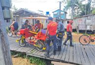 Vídeo: bicicletas como viatura e ambulância surpreendem no Pará