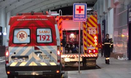 Incêndio atinge hospital e 11 pessoas ficam intoxicadas em SC