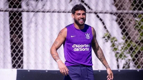 Yuri Alberto durante treinamento neste domingo