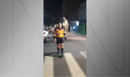 Vídeo: homem que teve carro atingido flagrou agente da CET embriagado