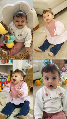 Amanda Kimberlly publicou diversas fotos de Helena, de 11 meses • Instagram/Amanda Kimberlly