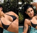 Ana Castela relaxa de biquíni à beira da piscina em Maceió