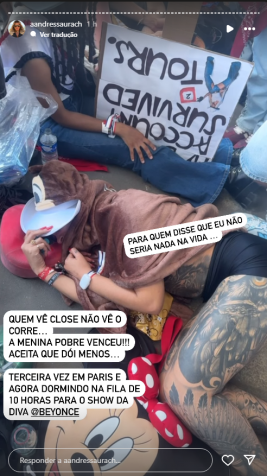 Andressa Urach mostrou bastidores de pré-show de Beyoncé em Paris, na França • Instagram/Andressa Urach