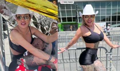 Andressa Urach mostra perrengue para ver show de Beyoncé em Paris
