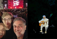 Angélica e Luciano Huck curtem show de Gilberto Gil ao lado do filho