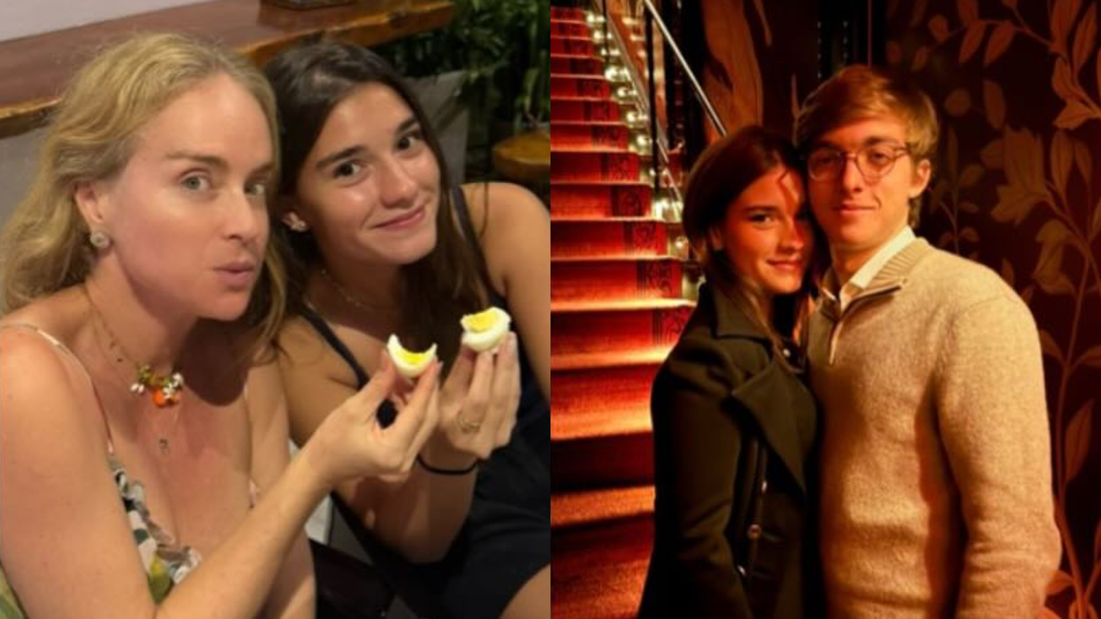 Angélica reuniu registros da jovem viajando, posando com ela em momentos especiais e com o namorado