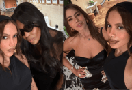 Após infecção, Anitta aparece ao lado de Naomi Campbell e Sofia Vergara