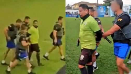 Árbitro é preso por tráfico de drogas enquanto apitava partida no Guarujá