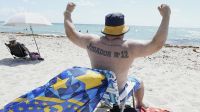Torcida do Boca Juniors toma praia em Miami antes da estreia no Mundial