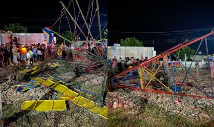 Brinquedo de parque desaba e deixa seis crianças feridas no Piauí