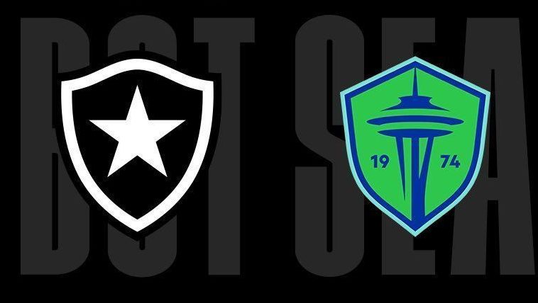 Escudos de Botafogo e Seattle Sounders
