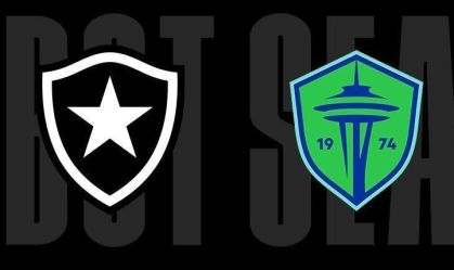 Escudos de Botafogo e Seattle Sounders