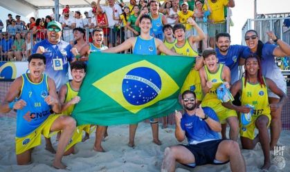 Seleção Brasileira ganha o bronze no Mundial de Handebol de Praia Juvenil