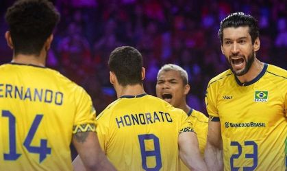 Brasil joga bem e vence Polônia na Liga das Nações de Vôlei